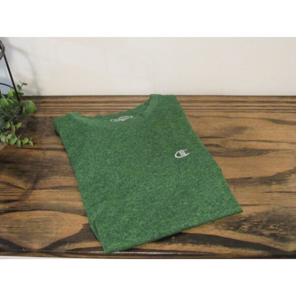 Champion Boys' Green Heather Short Sleeve T-Shirt - Size Large - Picture 1 of 4